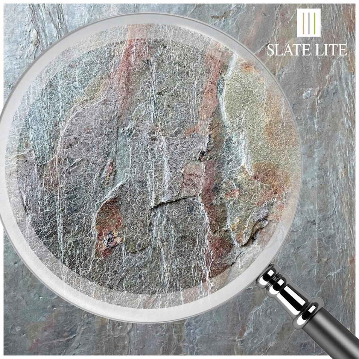 WANDPANEEL Grau, Dunkelgrau, Dunkelgrün, Dunkelrot, Dunkelgelb  - Dunkelgrün/Dunkelgrau, Basics, Kunststoff/Stein (240/120cm)