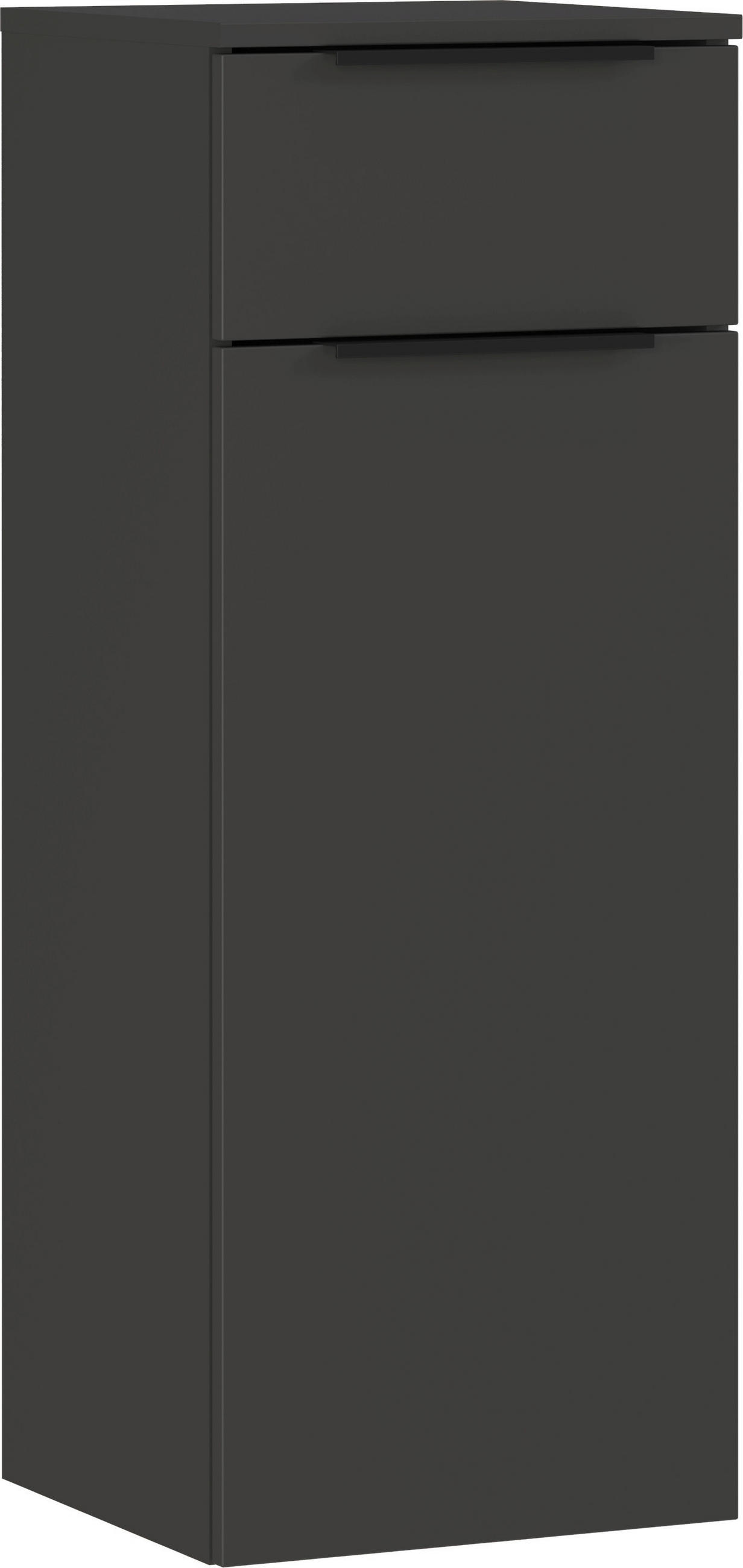 UNTERSCHRANK 36/93/34 cm   - Graphitfarben/Schwarz, MODERN, Holzwerkstoff/Metall (36/93/34cm) - Germania