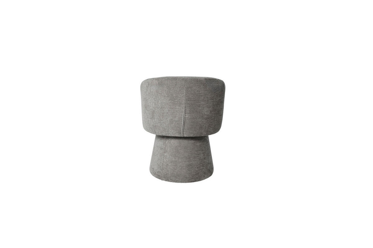 ARMLEHNSTUHL  Sitzfläche 360° drehbar, inklusive Armlehnen Bouclé  Grau  - Grau, MODERN, Holz/Textil (63/78,5/63,5cm) - MID.YOU