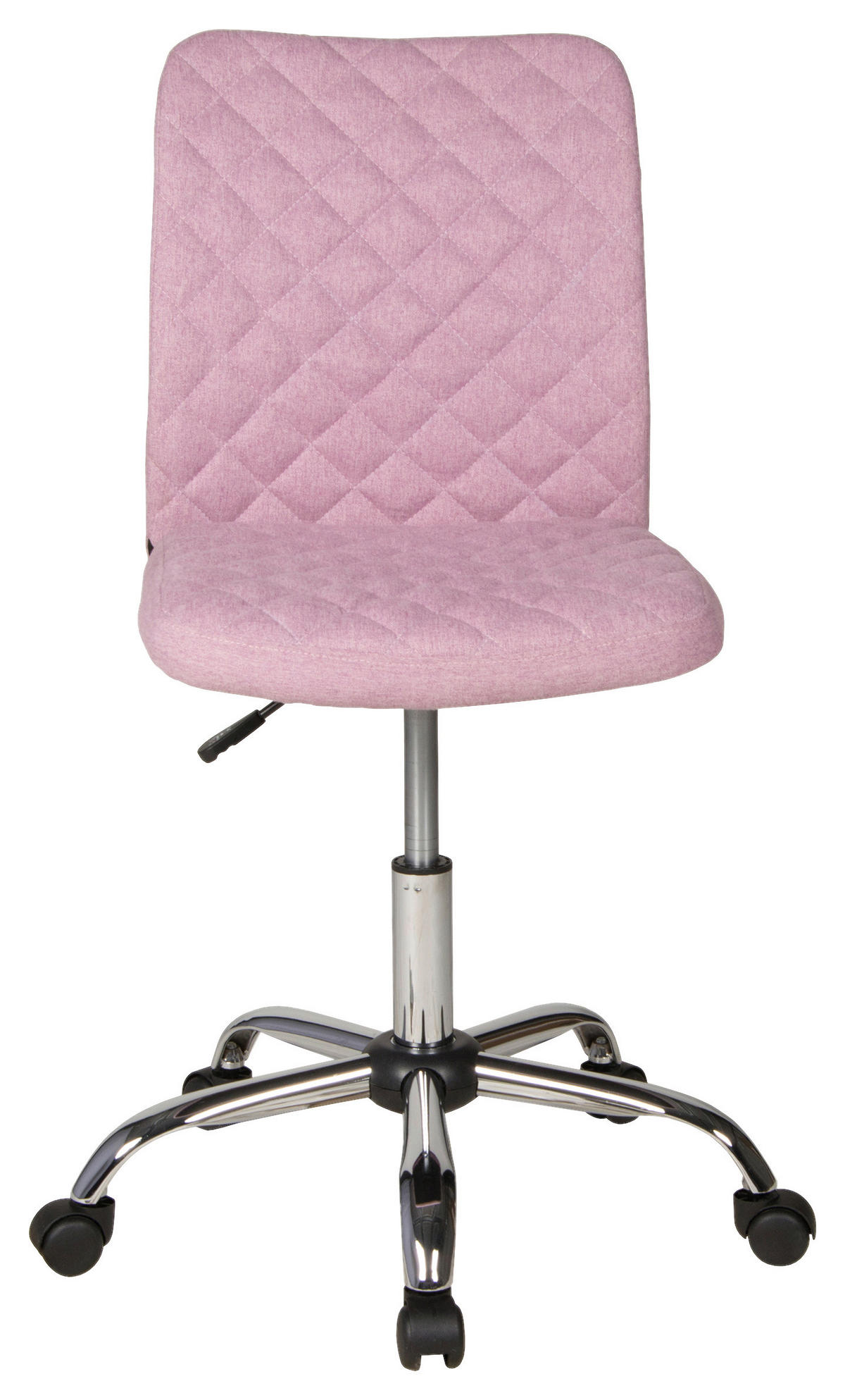 JUGENDDREHSTUHL Mikrofaser Rosa  - Chromfarben/Rosa, MODERN, Kunststoff/Textil (54/84-96/54cm) - Boxxx