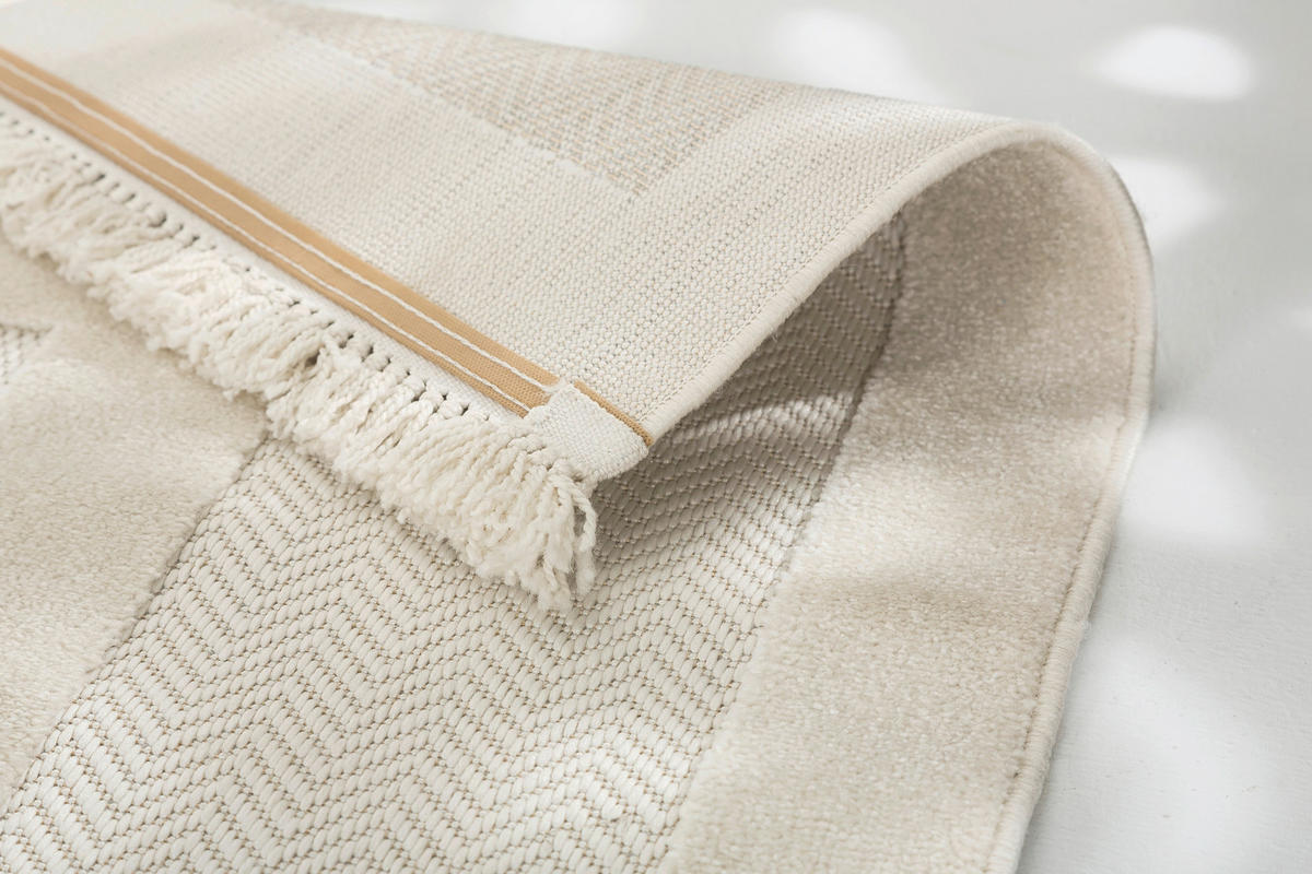 WEBTEPPICH 80/150 cm Summer Creme rechteckig  - Creme, Basics, Kunststoff/Textil (80/150cm) - Schöner Wohnen