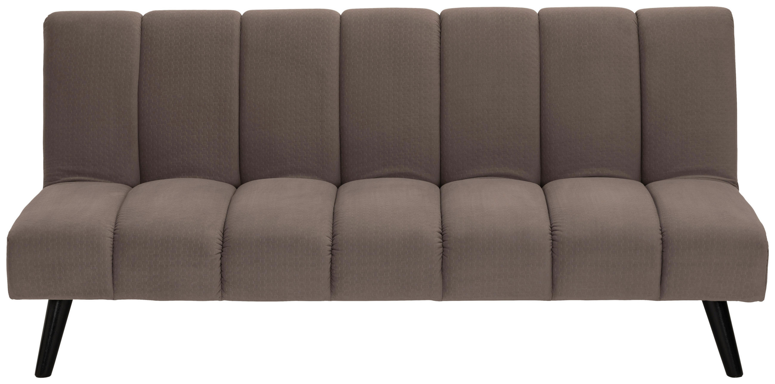 JUGEND- UND KINDERSOFA Flanell Braun  - Schwarz/Braun, MODERN, Holz/Textil (180/81/93cm) - P & B