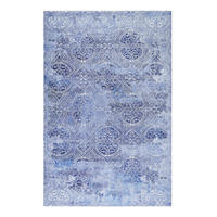 WEBTEPPICH 130/190 cm Grace Blau, Silberfarben  - Blau/Silberfarben, Design, Textil (130/190cm) - Novel