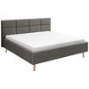 POLSTERBETT 180/200 cm  in Anthrazit  - Eichefarben/Anthrazit, KONVENTIONELL, Holz/Textil (180/200cm) - SetOne by Musterring