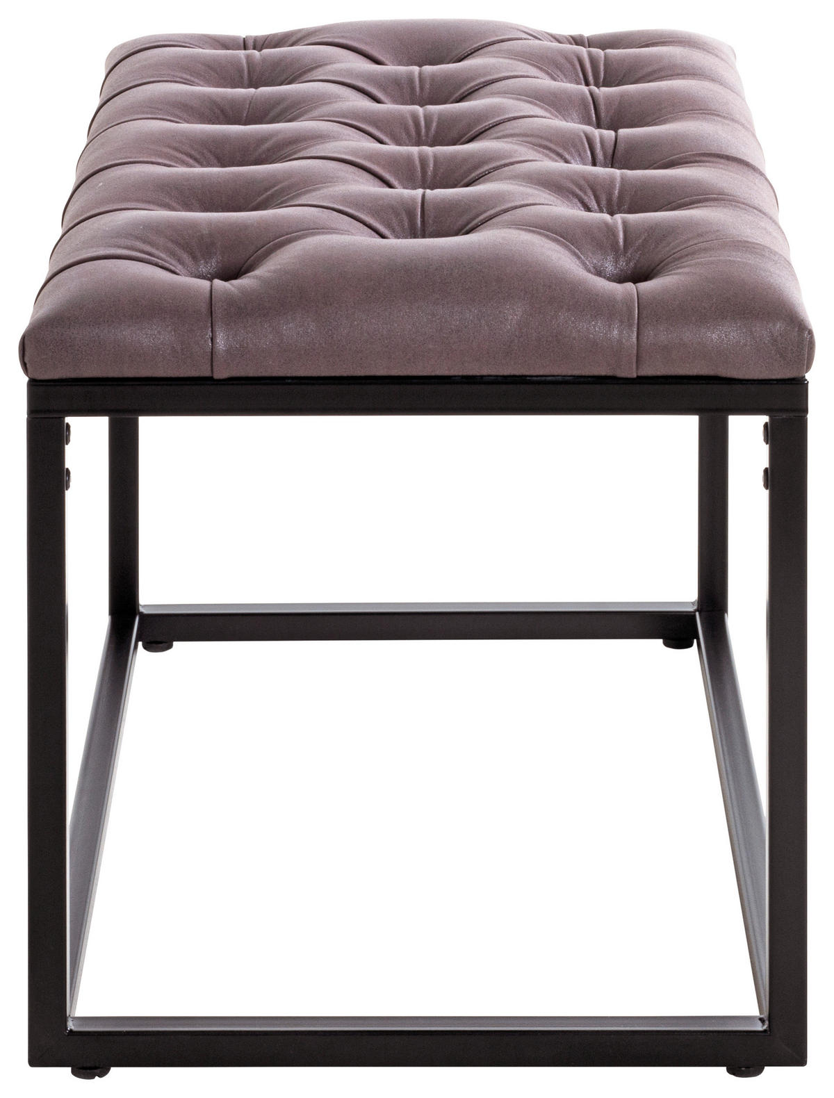 SITZBANK  in 60/45/40 cm  - Anthrazit/Schwarz, MODERN, Textil/Metall (60/45/40cm)