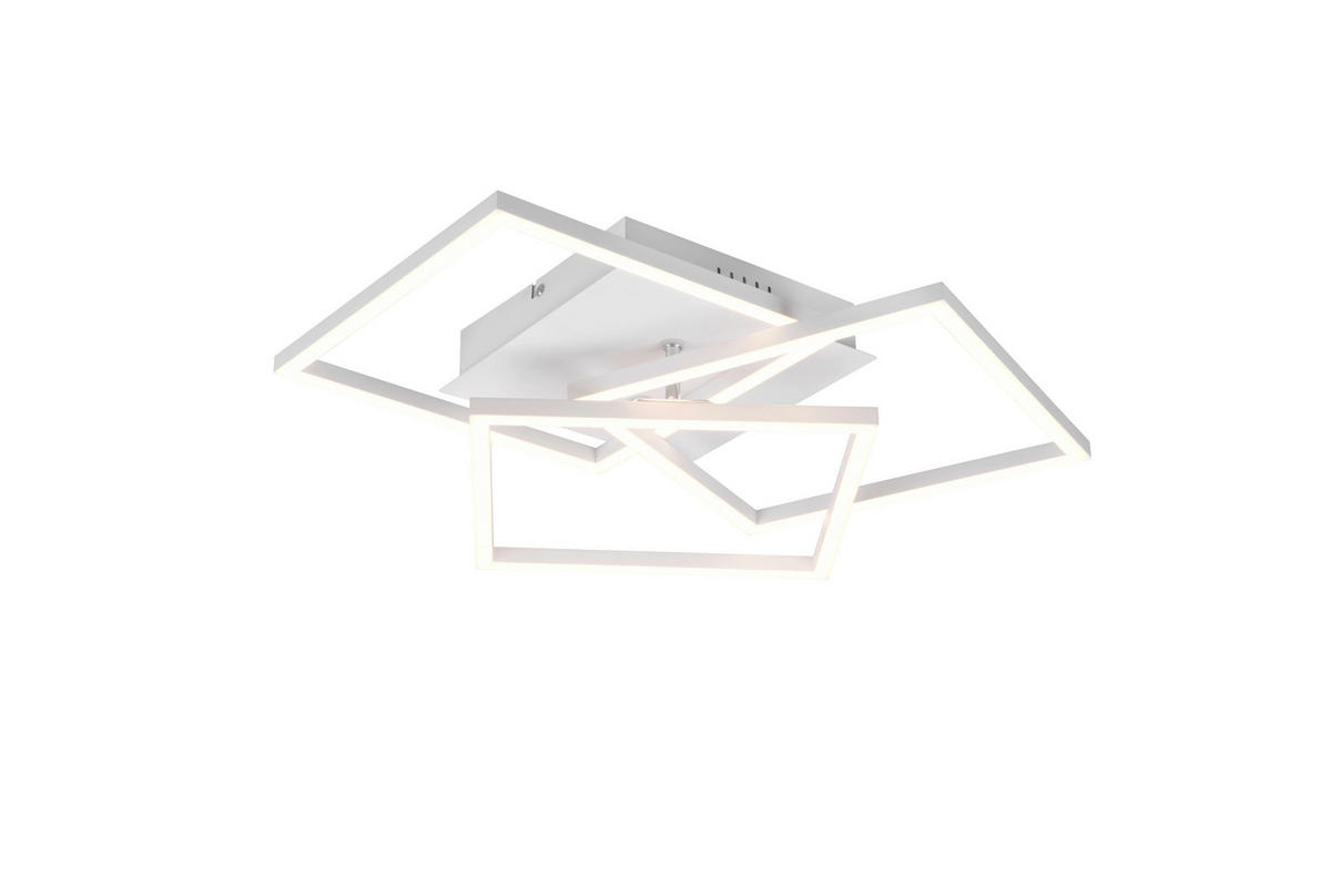 LED-DECKENLEUCHTE    39/42/10 cm  - Weiss, Design, Metall (39/42/10cm)