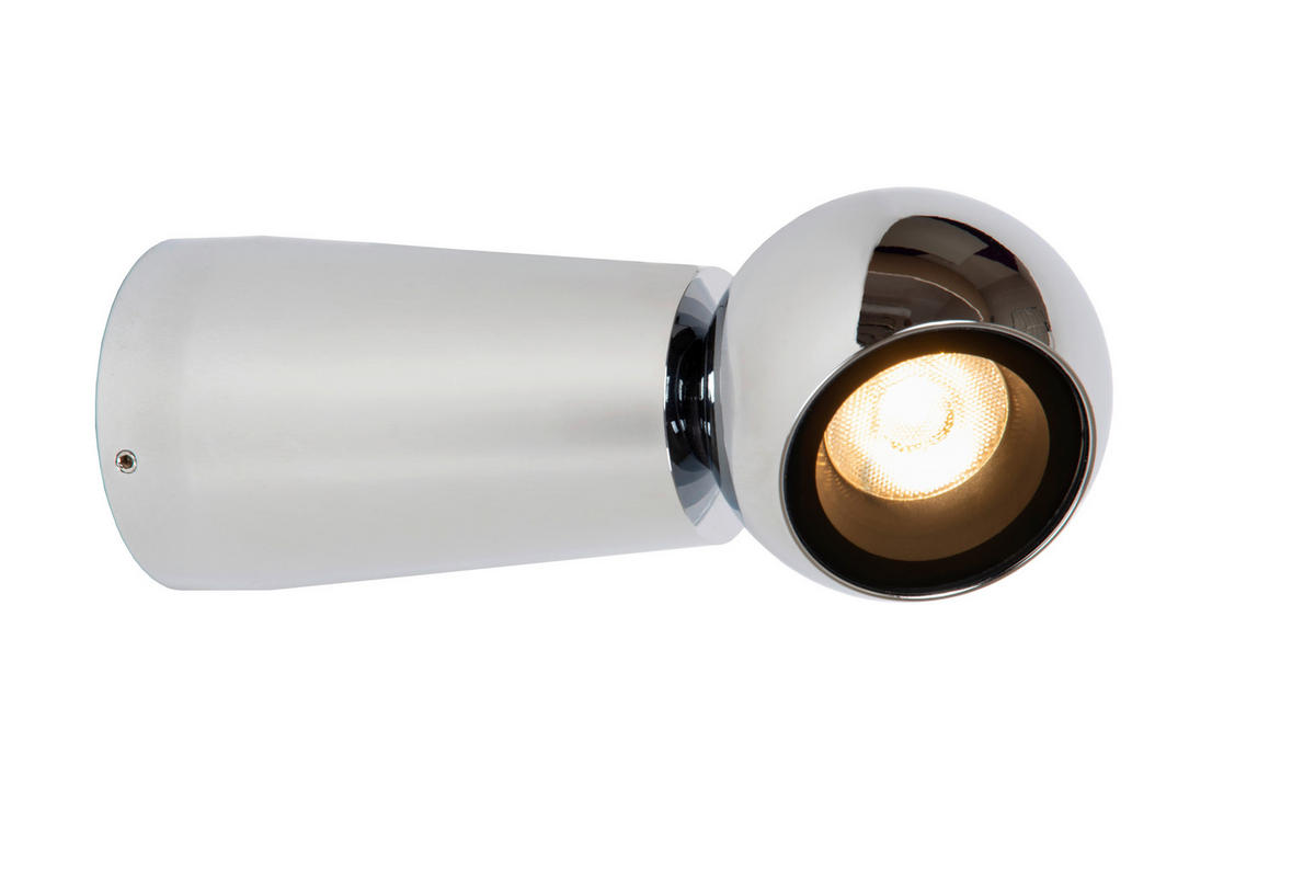 LED-WANDLEUCHTE Ipsos 6/6/15 cm  - Grau, KONVENTIONELL, Metall (6/6/15cm) - Lucide