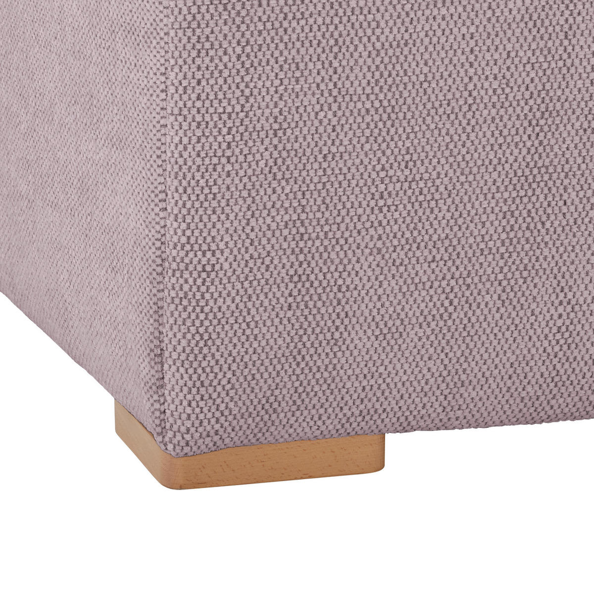 HOCKER in Textil Altrosa  - Buchefarben/Altrosa, Konventionell, Holz/Textil (101/44/92cm) - Livetastic