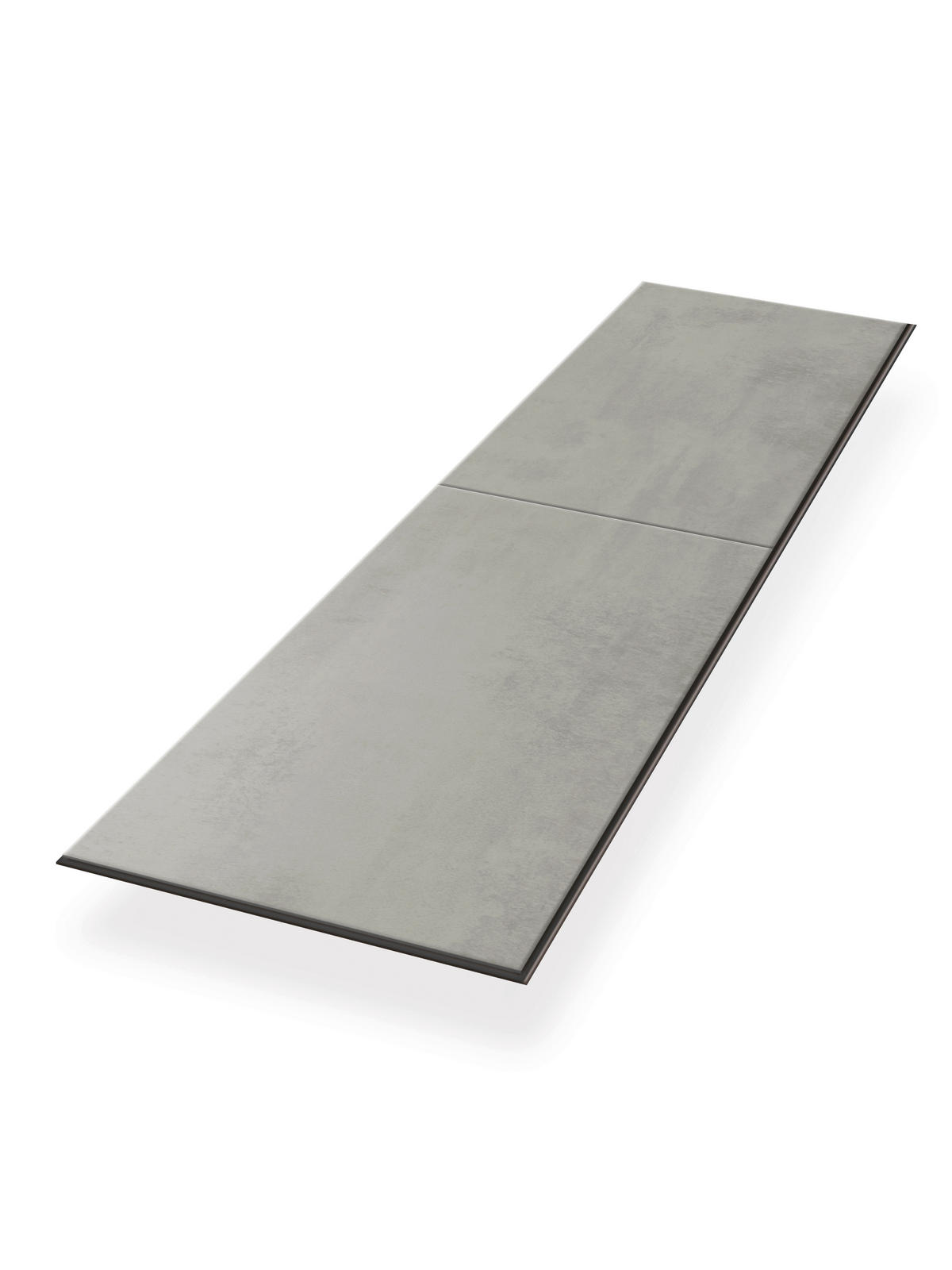 DESIGNBODEN Chromix silber EGGER Aquadura+  - Titanfarben/Grau, KONVENTIONELL, Holzwerkstoff (129.2/32.7/0.75cm) - Egger Holzwerkstoffe