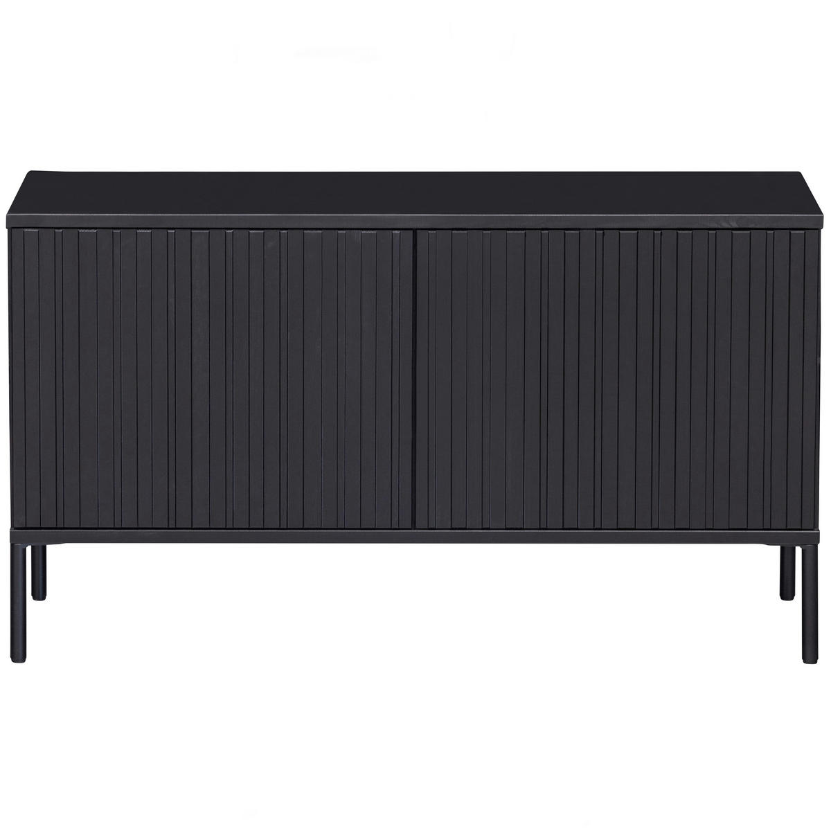 LOWBOARD Gravure 100/56/44 cm   - Schwarz, Design, Holz/Metall (100/56/44cm) - Livetastic