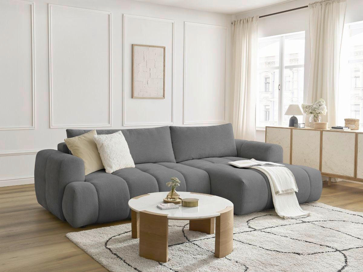 XXXLutz Eckschlafsofa Fuji Dunkelgrau 292x160 cm
