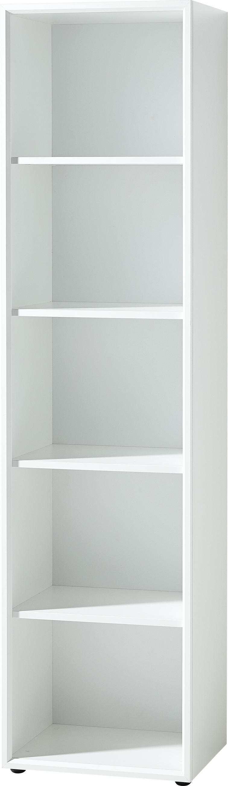 AKTENREGAL 50/196/37 cm  - Weiss/Schwarz, Modern, Holzwerkstoff/Kunststoff (50/196/37cm) - Germania