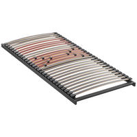LATTENROST TOPFORM FIT S 90/190 cm Birke  - Graubraun/Rot, Basics, Holz (90/190cm) - Novel