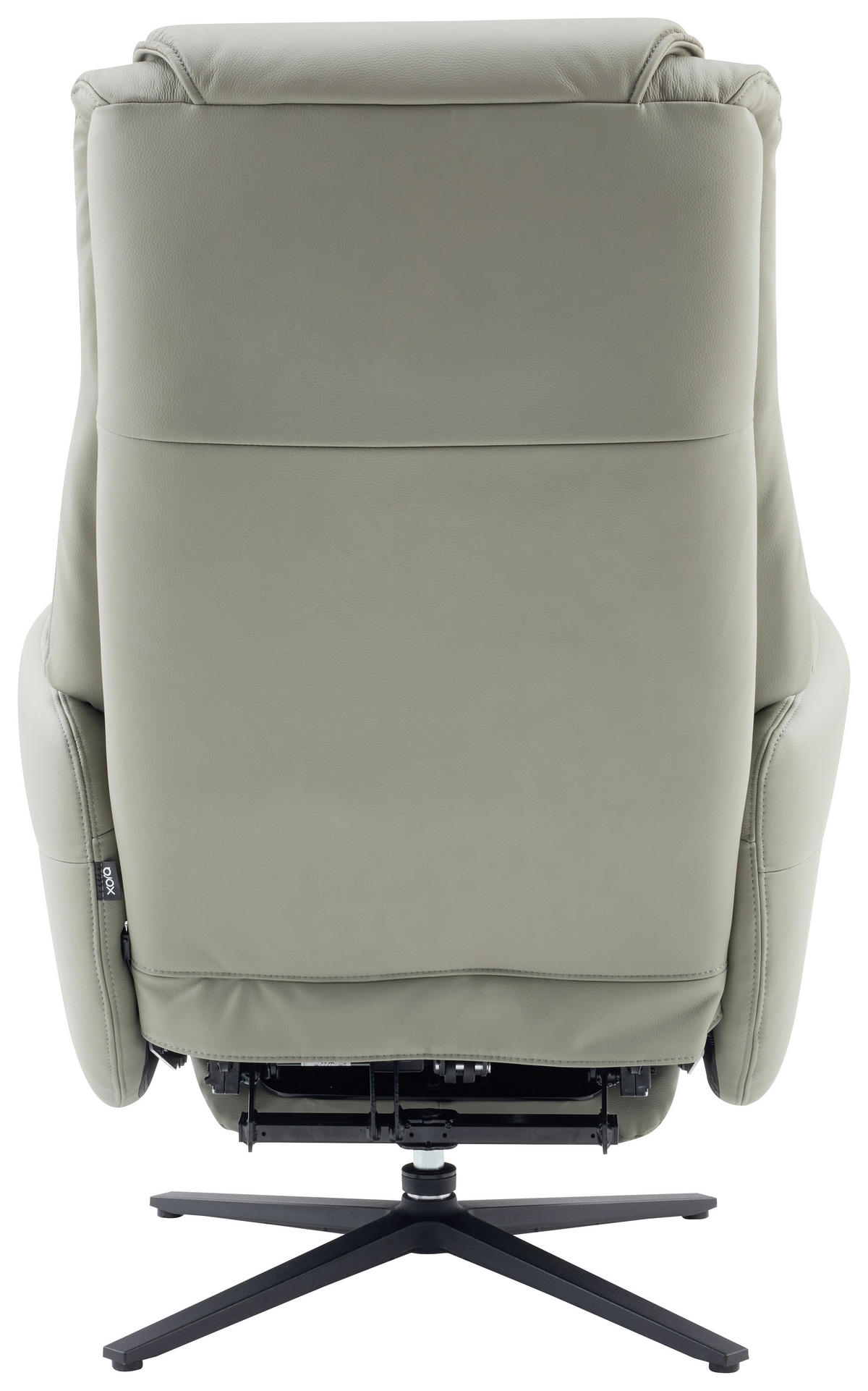 MASSAGESESSEL Echtleder Lederlook Grau    - Grau, Design, Leder/Textil (77/113/90cm) - Xora