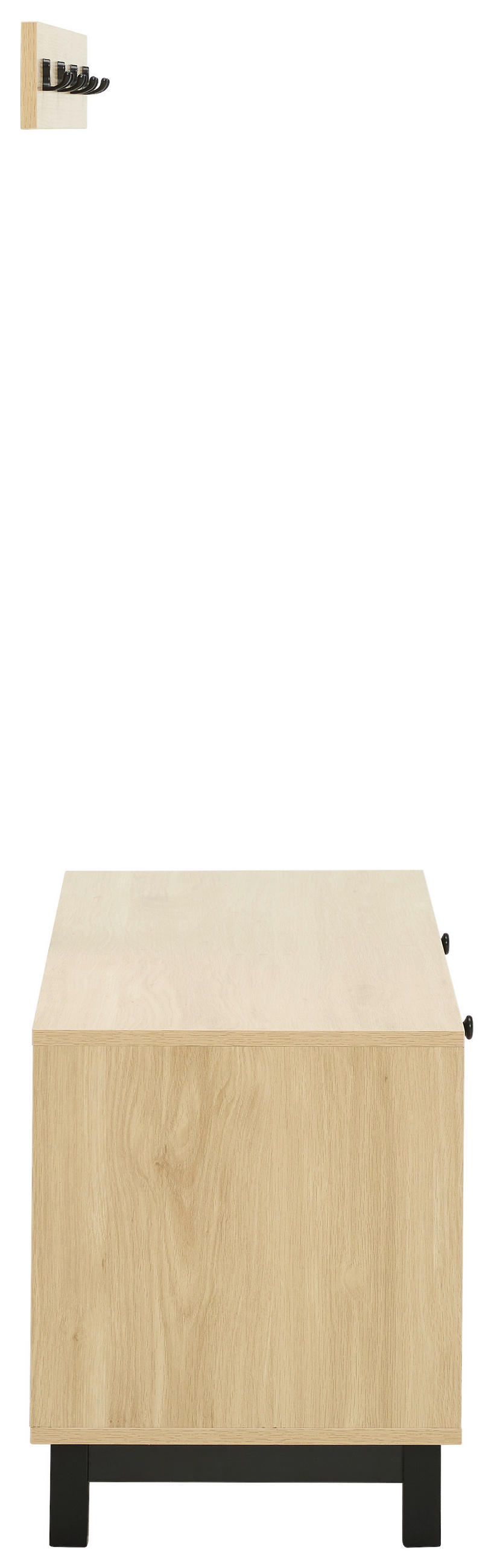 SCHUHKIPPER  in 100/45/39 cm  - Naturfarben, Natur, Holz/Papier (100/45/39cm) - MID.YOU