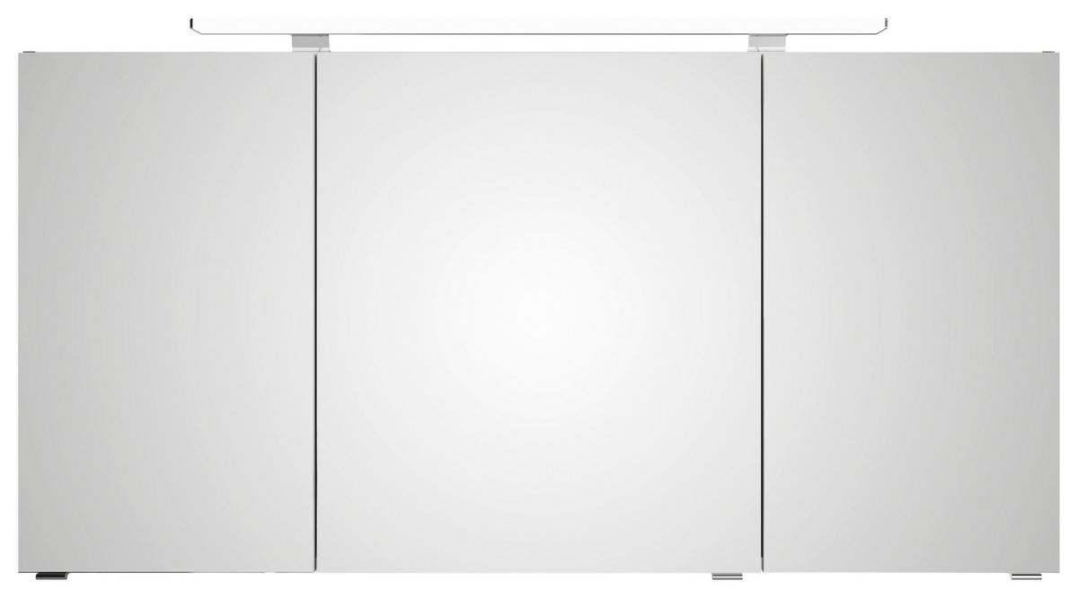 BADEZIMMER 3-teilig  in 144 cm  - Eiche dunkel/Chromfarben, MODERN, Glas/Keramik (144cm) - Sadena