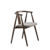 ARMLEHNSTUHL  in Webstoff  - Eiche dunkel/Naturfarben, Basics, Holz/Textil (59/76,6/52cm) - Boxxx