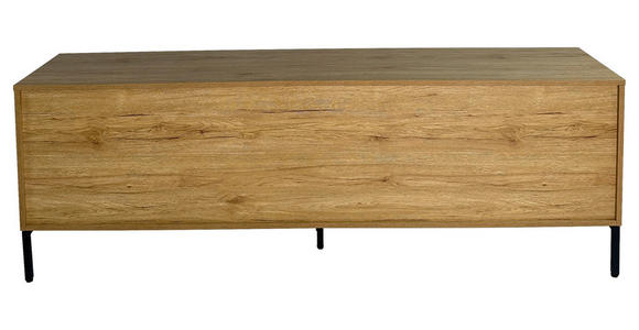 LOWBOARD WABI  in 180/60,5/40 cm  - Eichefarben/Schwarz, Design, Holz/Holzwerkstoff (180/60,5/40cm) - Xora