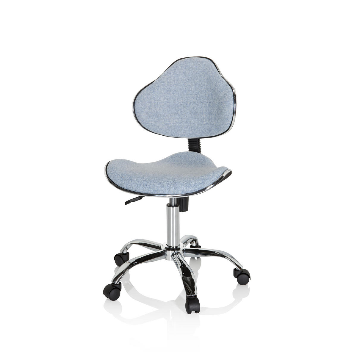 OTOČNÁ ŽIDLE PRO MLÁDEŽ, světle modrá - světle modrá, Basics, plast (47/87-98/49cm) - MID.YOU