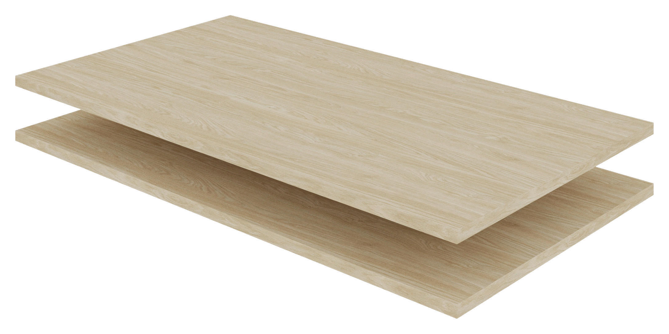 SET POLICA ZA ORMAR boja hrasta 87,9/1,8/55,1 cm - boja hrasta, pločasti materijal (87,9/1,8/55,1cm) - Hom`in