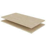 EINLEGEBODENSET 87,9/1,8/55,1 cm 2-teilig System Unit Eichefarben  - Eichefarben, Holzwerkstoff (87,9/1,8/55,1cm) - Hom`in