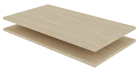 EINLEGEBODENSET 87,9/1,8/55,1 cm 2-teilig System Unit Eichefarben - Eichefarben, Holzwerkstoff (87,9/1,8/55,1cm) - Hom`in