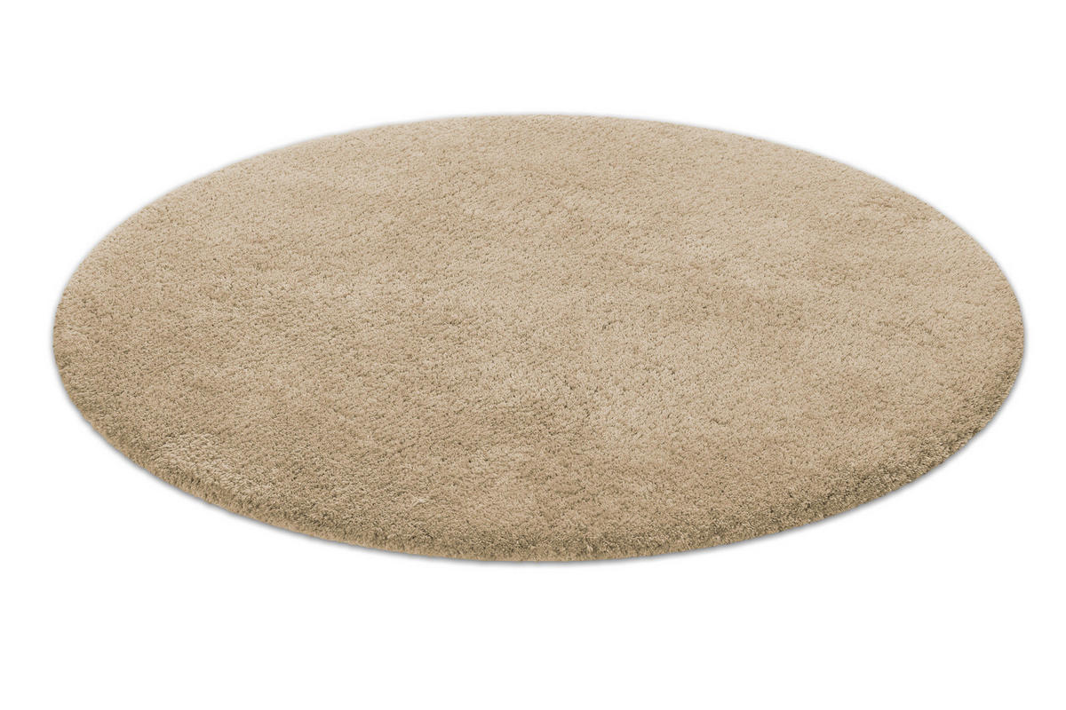 BADTEPPICH Beige, Cappuccino 90 cm  - Beige/Cappuccino, Basics, Kunststoff/Textil (90cm) - WECON HOME BASIC
