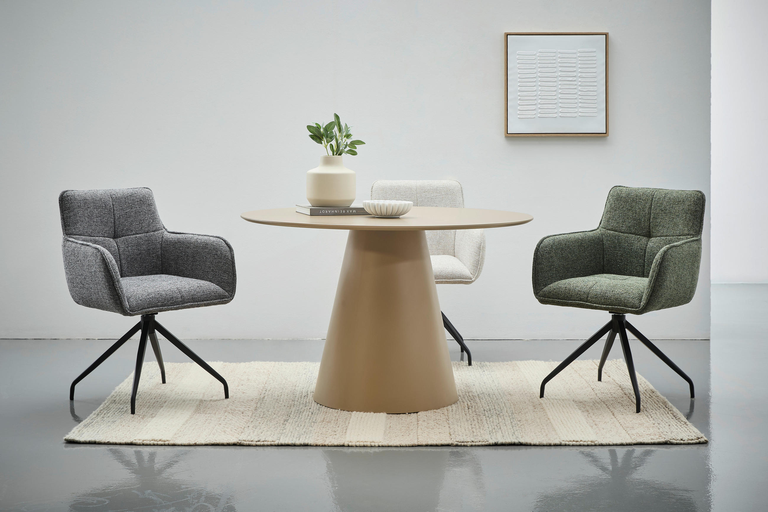 ESSTISCH in Holzwerkstoff 120/120/76 cm  - Grau, MODERN, Holzwerkstoff (120/120/76cm) - MID.YOU