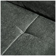 BOXSPRINGSOFA mit Stoffauswahl, Liegefunktion, Schlafen auf Sitzhöhe, Rücken echt Chenille Dunkelgrün - Dunkelgrün/Schwarz, MODERN, Kunststoff/Textil (235/95/108cm) - Hom`in