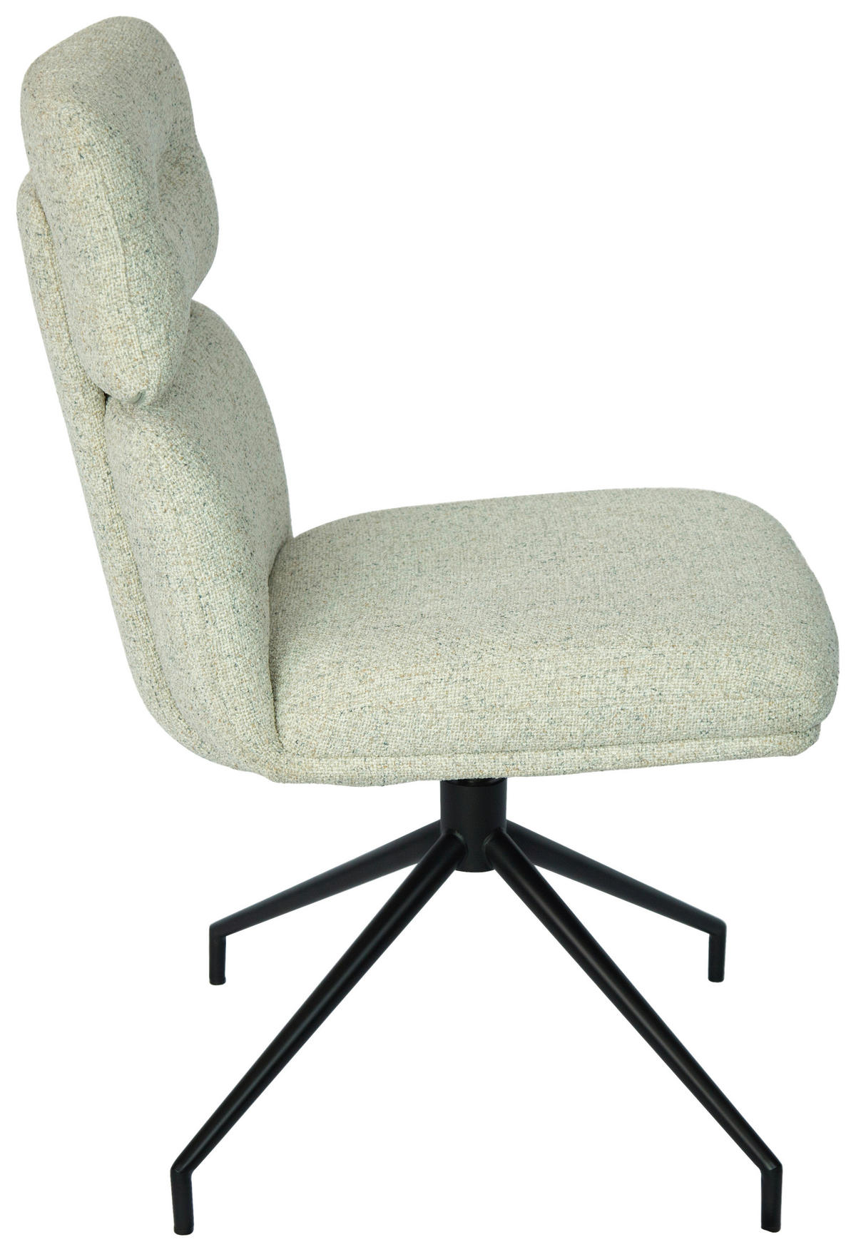STUHL  in Eisen Webstoff Metall, Textil  - Beige/Schwarz, Design, Textil/Metall (50/92/64,5cm) - Dieter Knoll