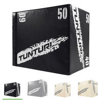 TRAININGSBOX  - Schwarz, KONVENTIONELL, Holz (40/50/60cm)
