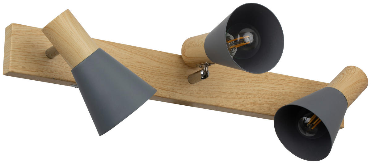 DECKENLEUCHTE    50/11,5/12,5 cm  - Grau, Trend, Metall (50/11,5/12,5cm) - Novel