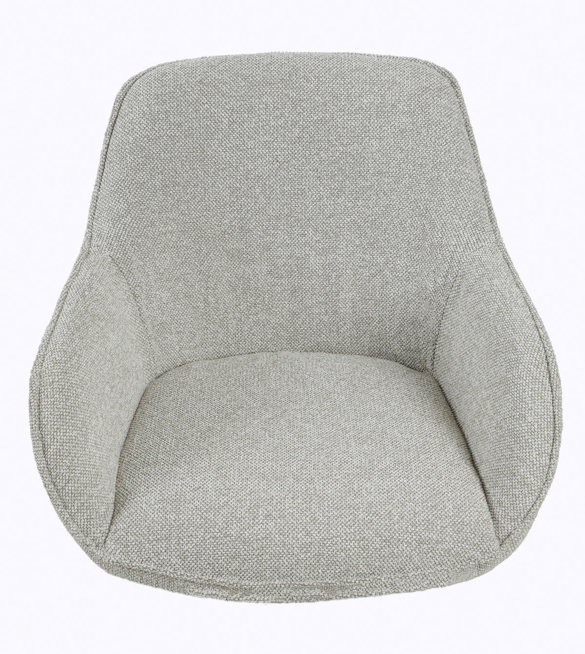 ARMLEHNSTUHL  in Eisen Leinenoptik  - Beige/Schwarz, Design, Textil/Metall (64/84/61cm) - Novel