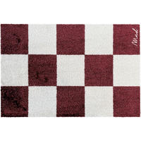 FUßMATTE  50/75 cm  Weiß, Weinrot  - Weinrot/Weiß, Trend, Kunststoff (50/75cm) - madaboutmats