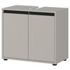 WASCHBECKENUNTERSCHRANK 63/55/34 cm  - Schwarz/Grau, MODERN, Holzwerkstoff/Kunststoff (63/55/34cm) - Germania