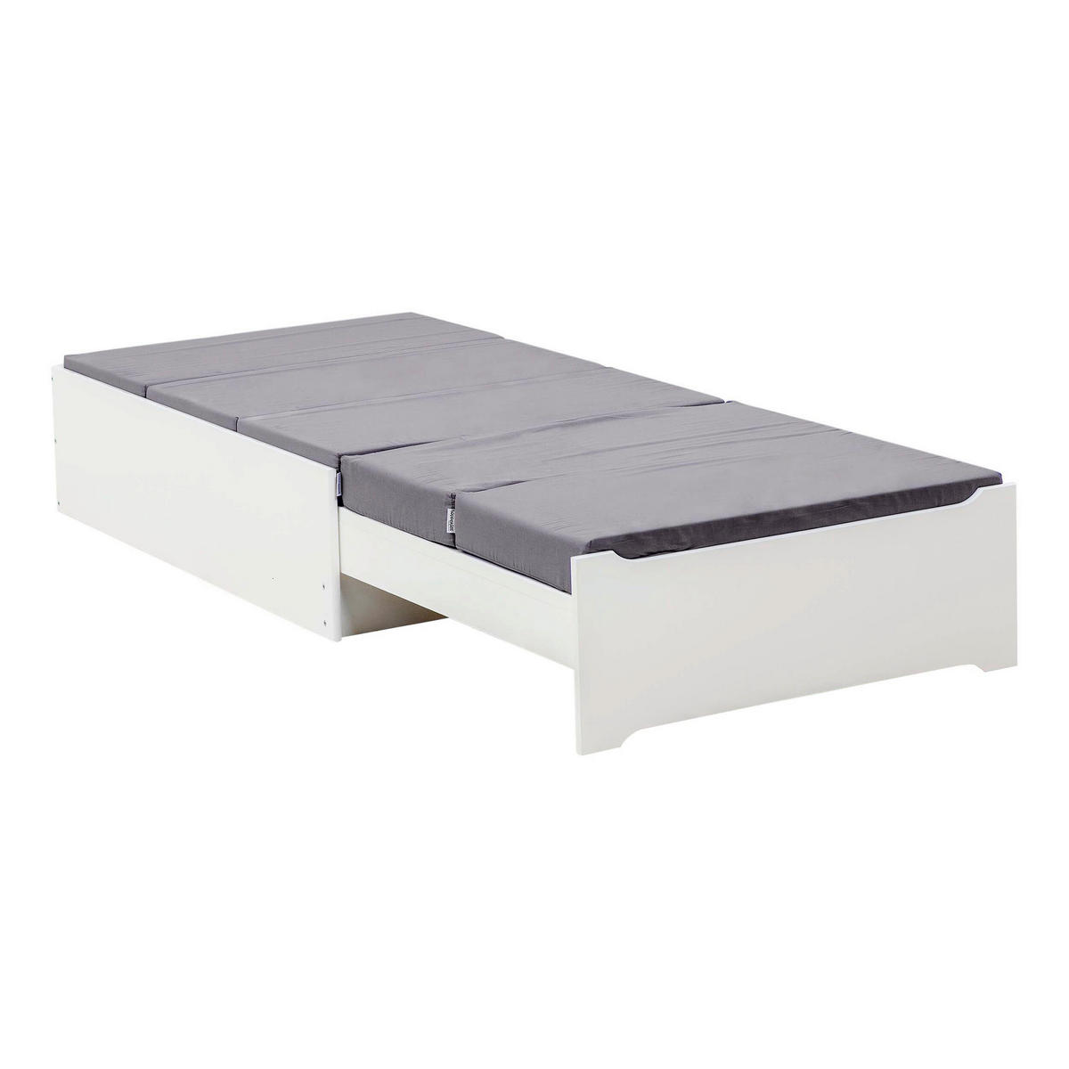 KINDERMATRATZE Höhe ca. 9 cm  - Grau, Basics, Textil (200/9/80cm) - Hoppekids