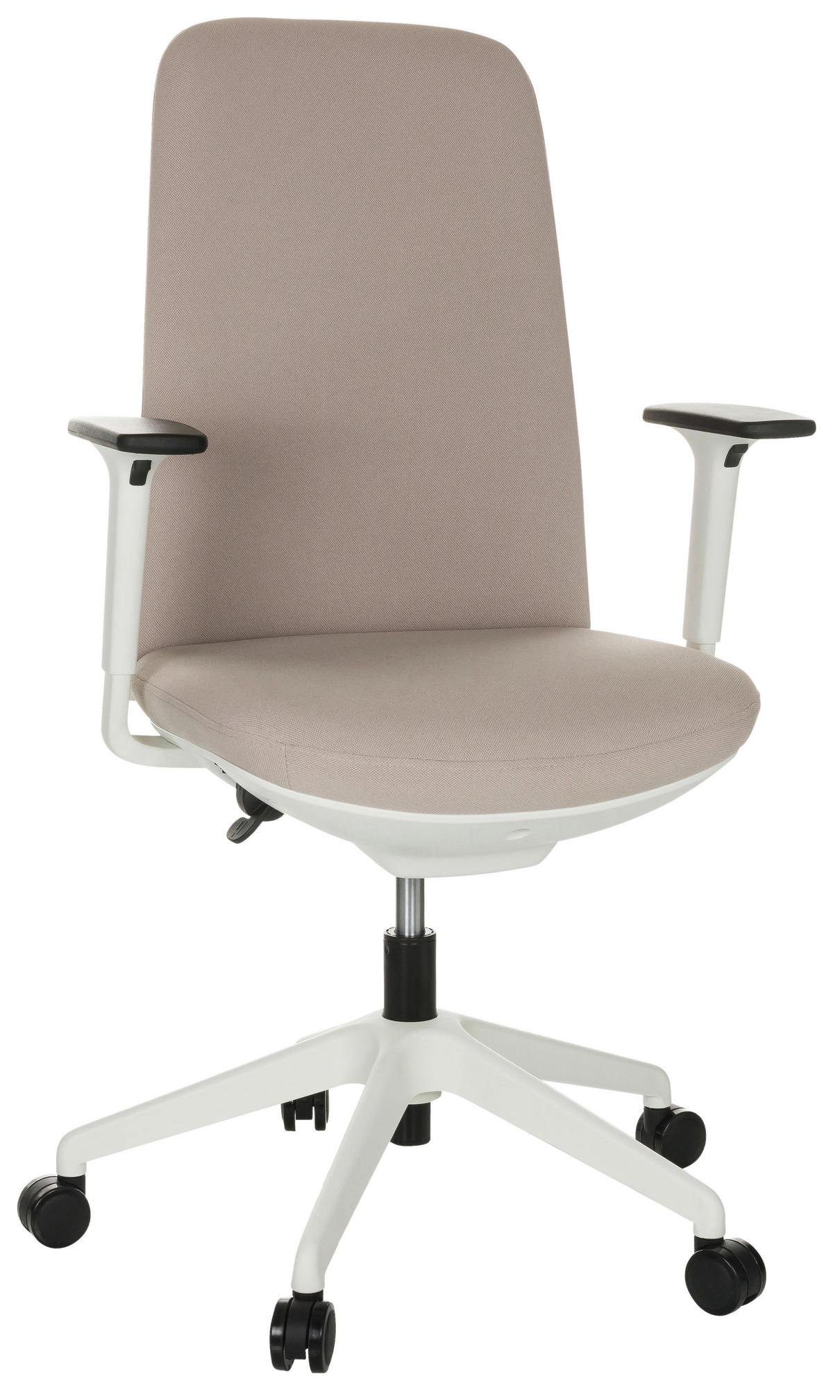 DREHSTUHL Beige  - Beige/Schwarz, Basics, Kunststoff/Textil (70/103-113/70cm) - MID.YOU