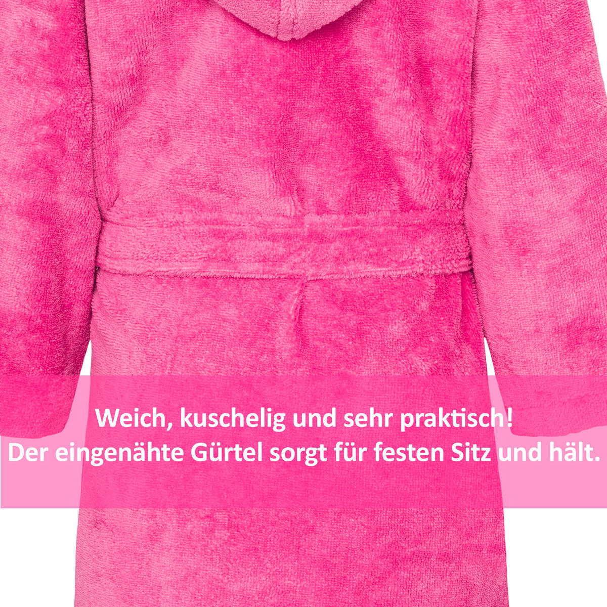 KINDERBADEMANTEL ELFE 86/92  - Pink, Basics, Textil (86/92null)