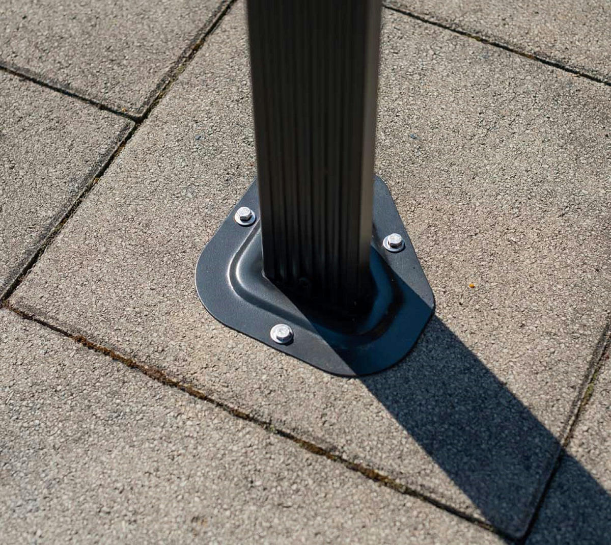 PAVILLON 298/261/298 cm Aluminium  - Anthrazit, Basics, Kunststoff/Metall (298/261/298cm) - Ambia Garden