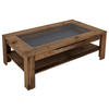 COUCHTISCH Klarglas 110/67/43 cm rechteckig Braun  - Anthrazit/Braun, Basics, Glas/Holzwerkstoff (110/67/43cm) - MID.YOU