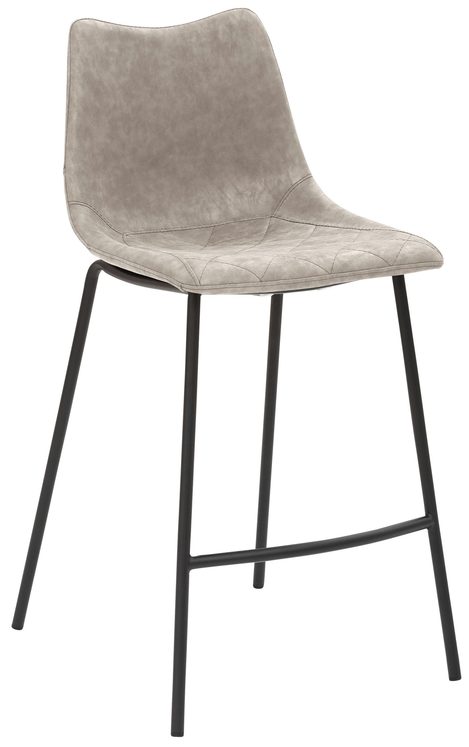 Novel Barhocker Schwarz, Hellgrau 49x99.5x55 cm