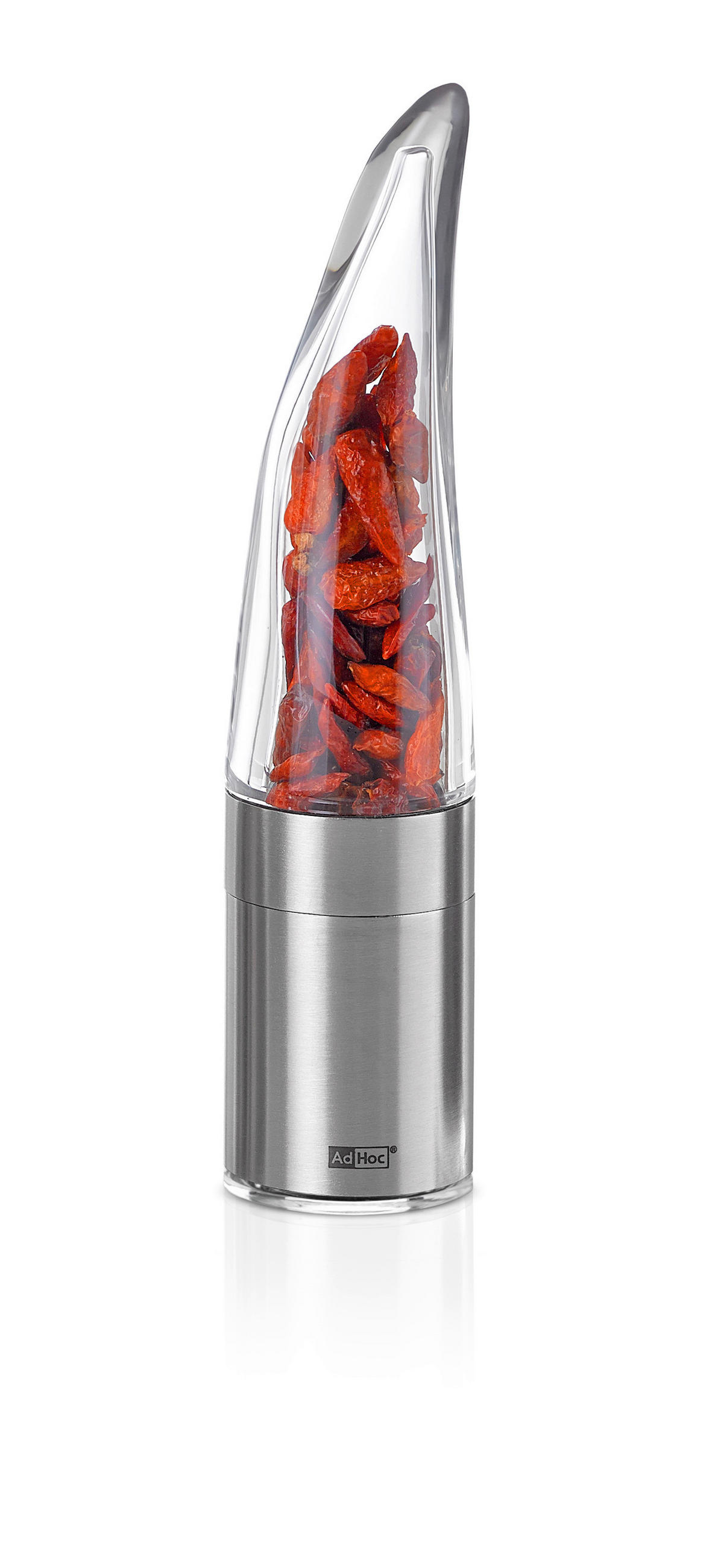 CHILISCHNEIDER PEPE  - Edelstahlfarben, Design, Keramik/Metall (4,5/20,5cm) - AdHoc