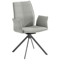 GARTENSTUHL Stahl Anthrazit, Beige  - Anthrazit/Beige, Basics, Textil/Metall (58/91/58cm)