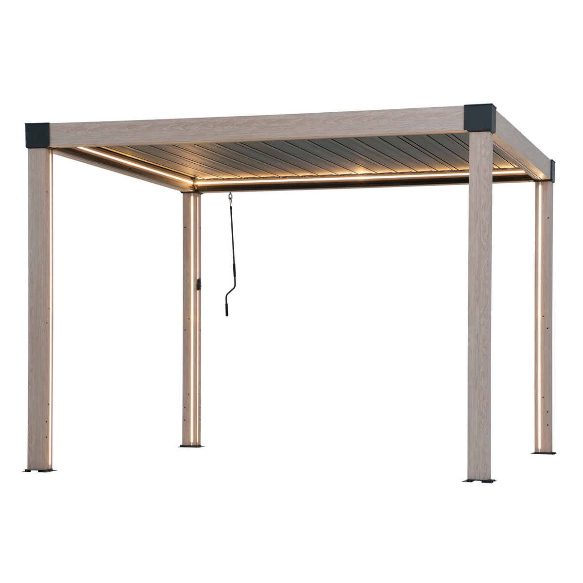 PAVILLON 306/223/306 cm   - Hellbraun/Anthrazit, Basics, Metall (306/223/306cm) - Modante