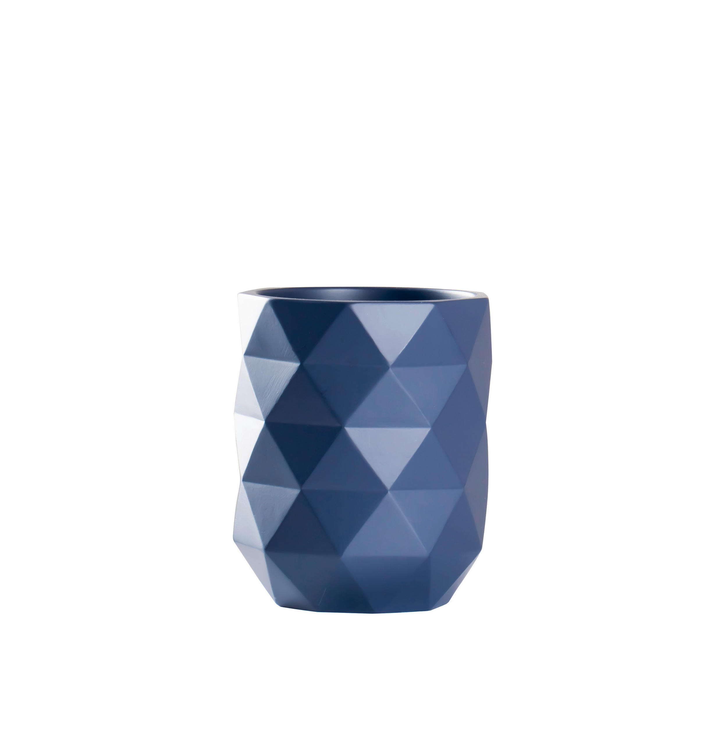 ZAHNPUTZBECHER Kunststoff  - Dunkelblau, Basics, Kunststoff (7,5/9,3/7,5cm)