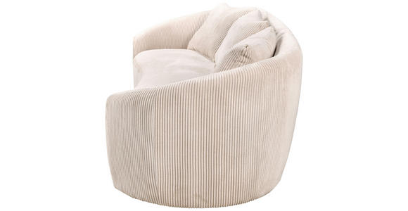 3-SITZER-SOFA in Struktur, Cord Naturfarben  - Schwarz/Naturfarben, Design, Kunststoff/Textil (217/72/95cm) - Carryhome