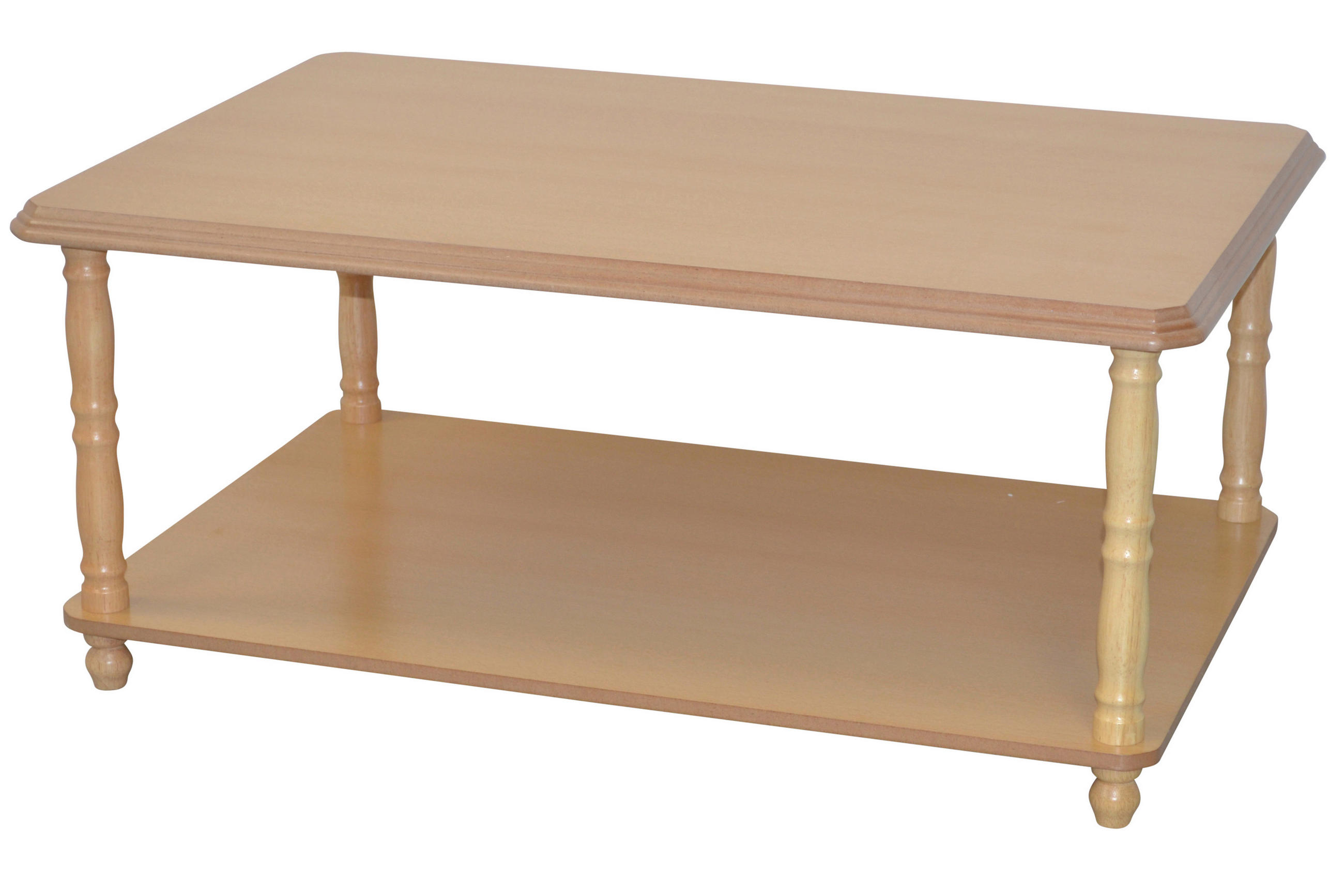 COUCHTISCH Kautschukholz massiv 58,5/89/40 cm rechteckig Buchefarben  - Buchefarben, KONVENTIONELL, Holz/Holzwerkstoff (58,5/89/40cm) - MID.YOU