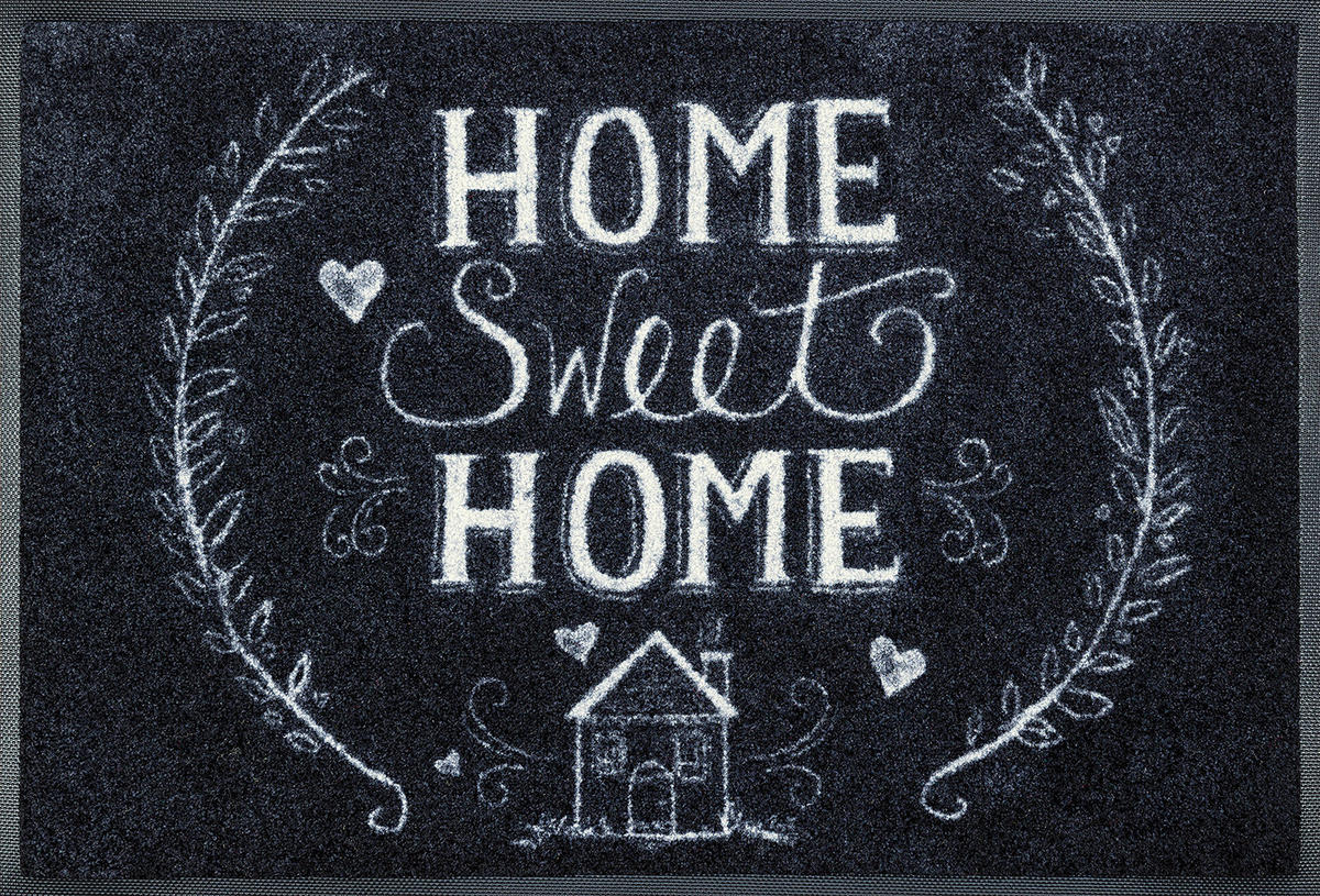 ROHOŽKA, 50/75 cm - biela/tmavosivá, Konventionell, textil/plast (50/75cm) - wash+dry