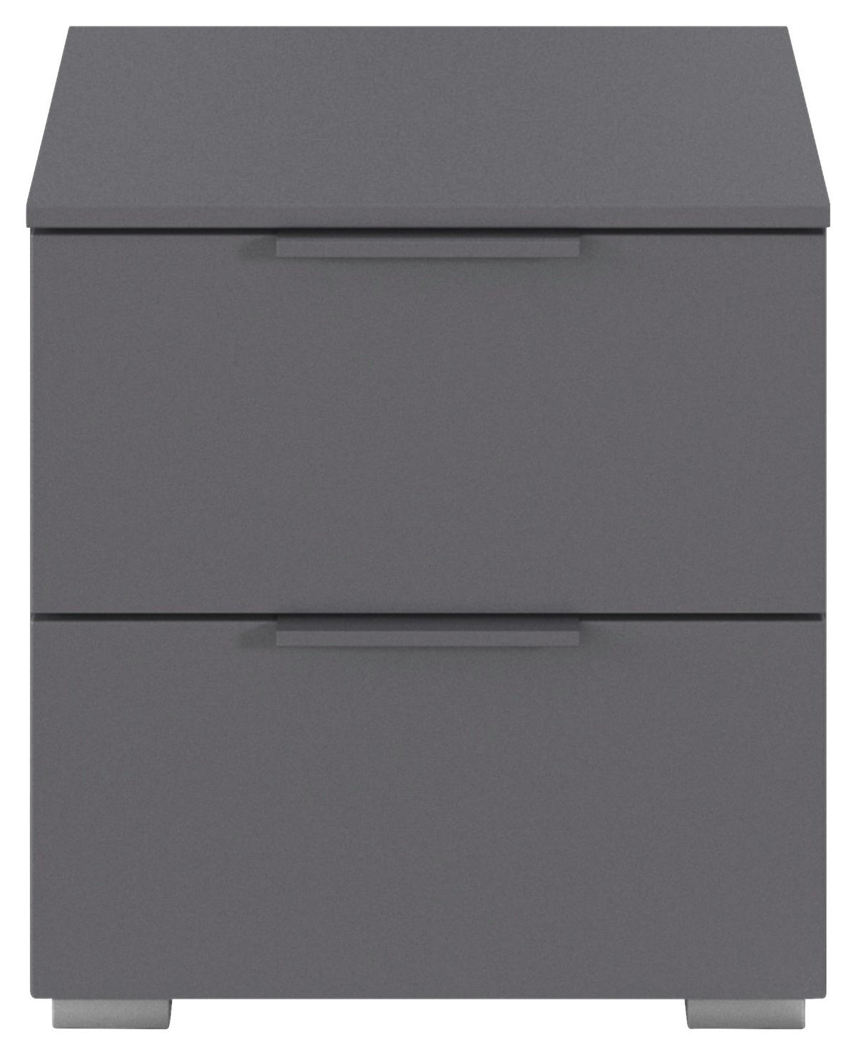 NACHTSCHRANK 40/42/42 cm  - Alufarben/Grau, MODERN, Holzwerkstoff (40/42/42cm) - Rauch Möbel