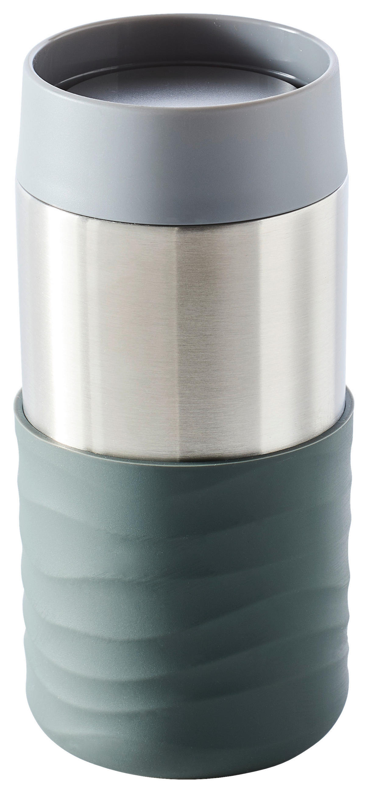 TERMOSMUGG 0.235 l  - stålfärgad/mörkgrå, Trend, metall/plast (7,1/15,2cm) - Homeware Profession.